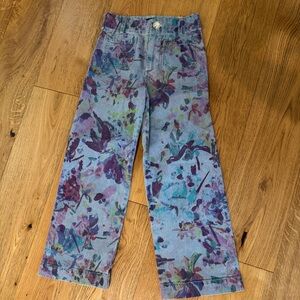 Anthropologie Maeve Floral Denim Jeans